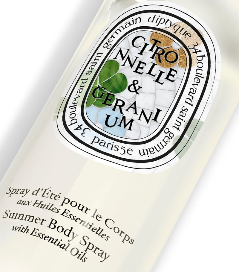 Diptyque body spray Limited Edition Citronelle & Geranium 100ml - British product