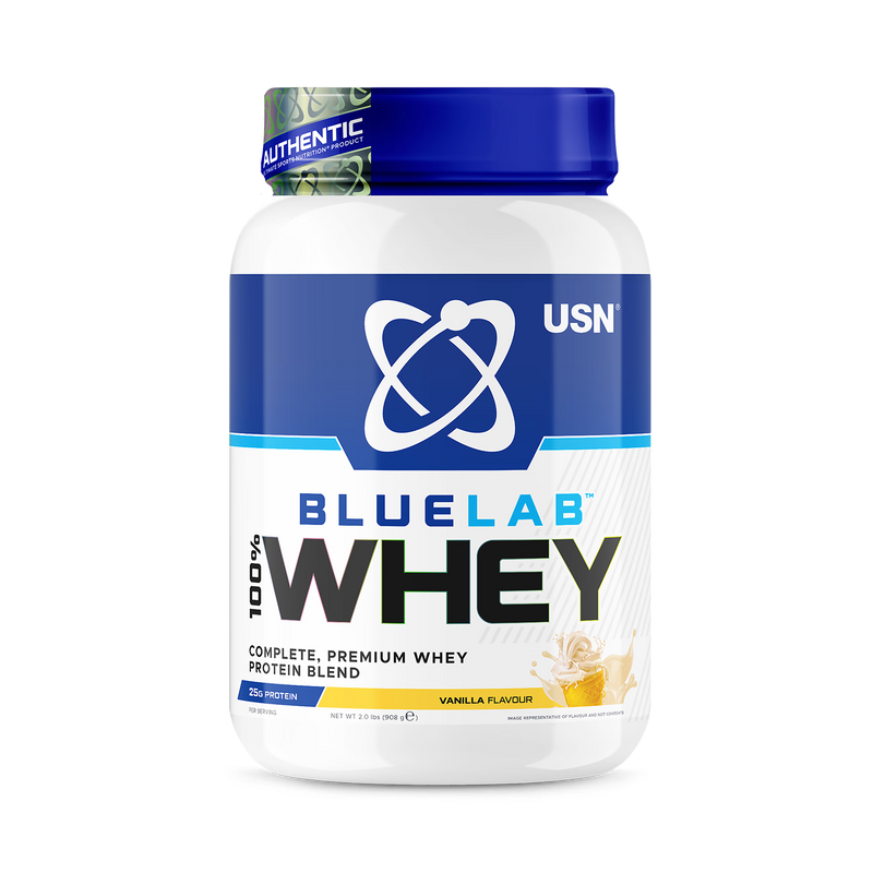 USN Blue Lab Whey vanilla protein powder 908g (British brand)