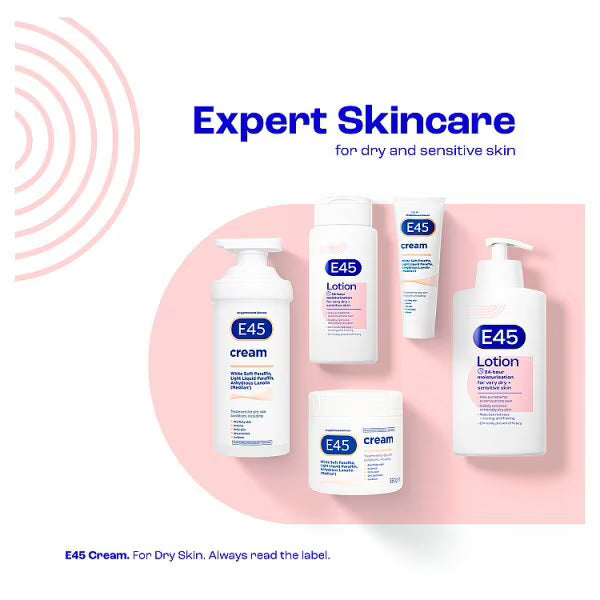 E45 dermatological moisturising body lotion 200ml - British product
