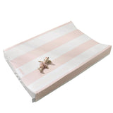 The Tiny Bed Company Anti-Roll Changing Mat Hamptons Soft Pink, UK version