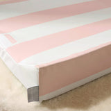 The Tiny Bed Company Anti-Roll Changing Mat Hamptons Soft Pink, UK version