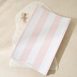 The Tiny Bed Company Anti-Roll Changing Mat Hamptons Soft Pink, UK version