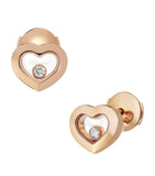 Chopard Happy Diamonds rose gold diamond earrings (British brand)