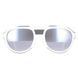 Moncler ML0055 white smoke mirror sunglasses (British brand)
