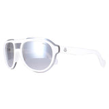 Moncler ML0055 white smoke mirror sunglasses (British brand)