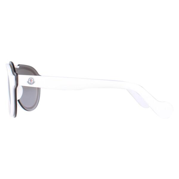 Moncler ML0055 white smoke mirror sunglasses (British brand)
