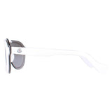 Moncler ML0055 white smoke mirror sunglasses (British brand)