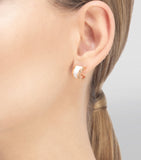 Bvlgari B.zero1 rose gold ceramic earrings, UK version