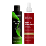 Superdrug Erth Skin London Active 2in1 Gel + 15-in-1 Hair Spray Hair and Body Care Set 2x300ml- Buy online at McGrocer
