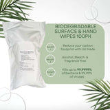 Nilaqua hand and surface disinfectant wipes refill 100 wipes - British product