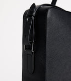 Saffiano Leather Briefcase with Compartmentalised Interior 30x40x7cm
