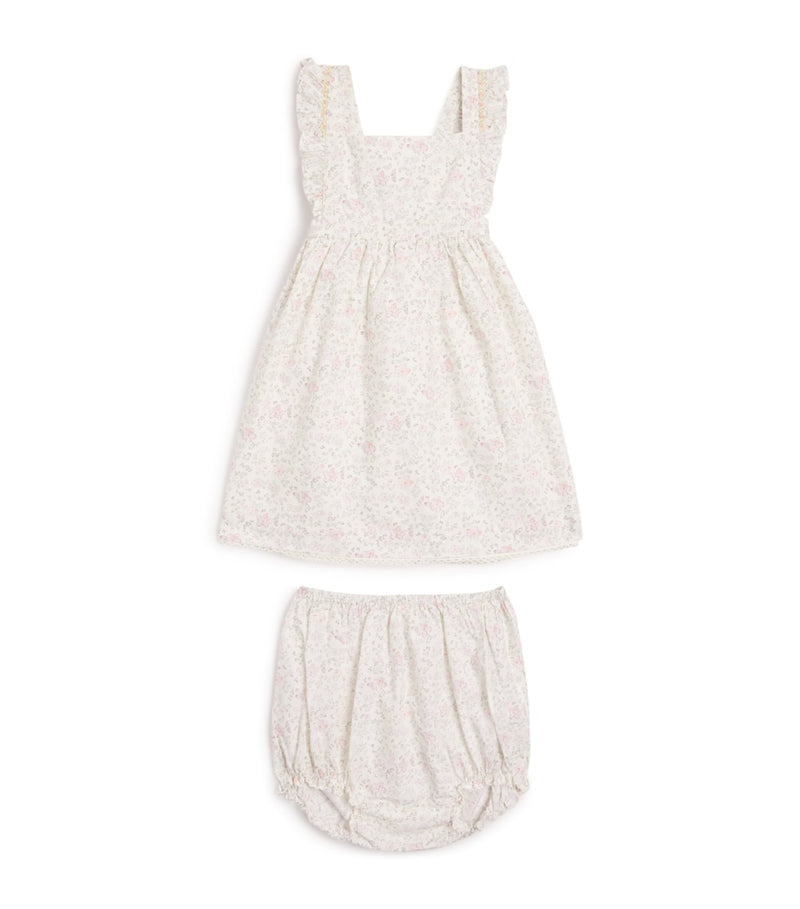 Marie-Chantal Cleo Athena frill baby dress 3-24 months, imported from the UK