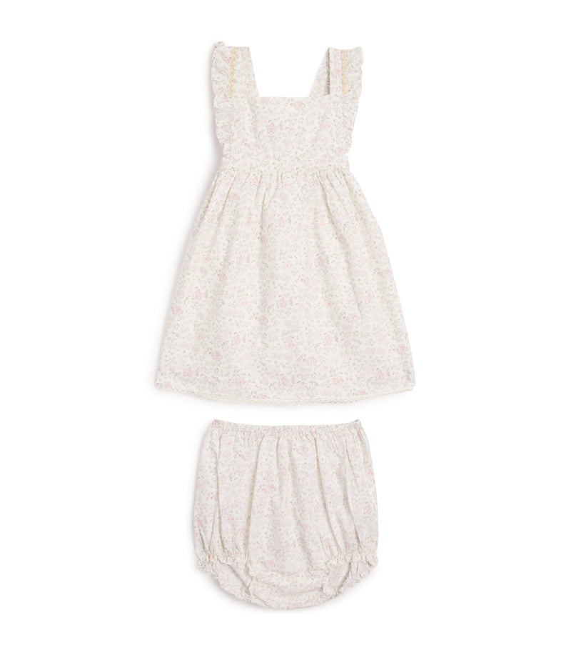 Marie-Chantal Cleo Athena frill baby dress 3-24 months, imported from the UK