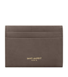 Saint Laurent letter card holder in calfskin leather, imported from the UK