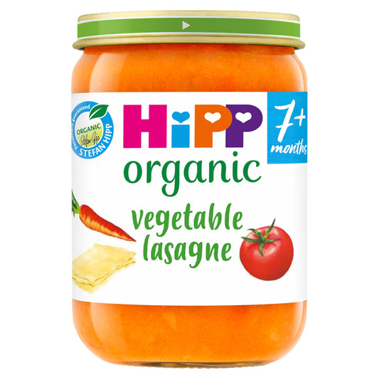 HiPP Organic Vegetable Lasagne Baby Food Jar 7+ Months 190g baby meals Sainsburys   