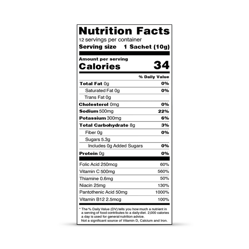 Revival hydration powder Orange Burst 12 pack, imported from the UK