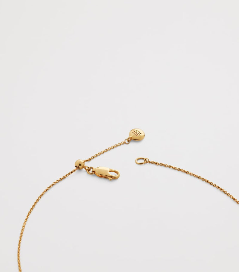 Monica Vinader gold vermeil chain necklace (British brand)