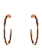 Boucheron large rose gold hoop earrings (British brand)