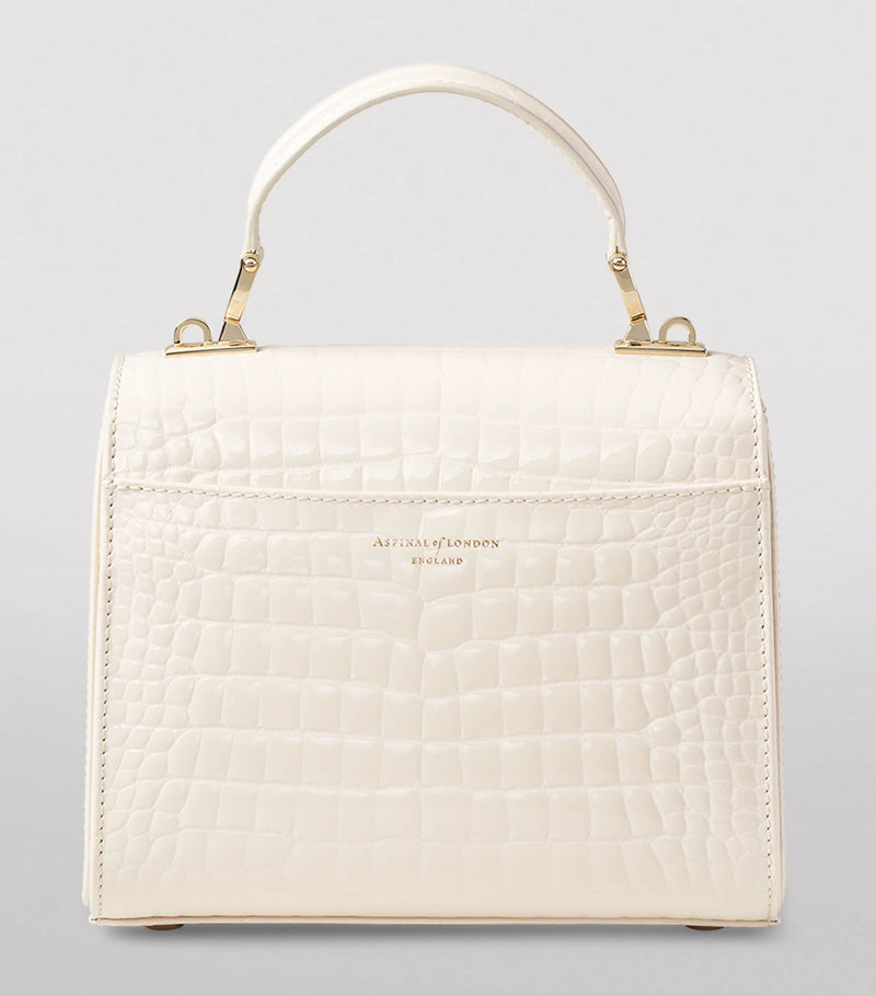 Aspinal of London Midi Mayfair Top-Handle Bag, imported from the UK