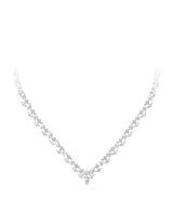 Harrods Graff Classic Diamond Necklace in White Gold and Platinum- Buy online at McGrocer