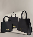 Harrods small cotton logo tote bag, UK version