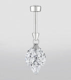 Maria Tash floating diamond plume earring 6.5mm, UK version