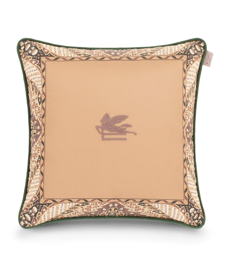 Etro cotton embroidered cushion 45cm x 45cm - British product