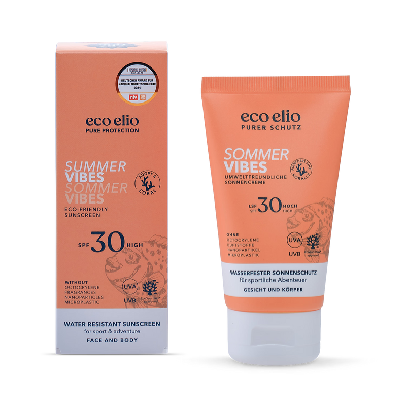 eco elio Summer Vibes sunscreen, UK version