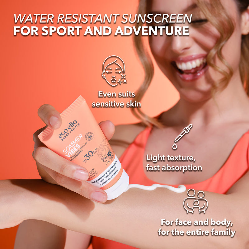 eco elio Summer Vibes sunscreen, UK version