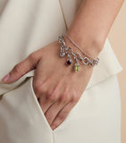 Astrid & Miyu August birthstone charm rhodium-plated sterling silver (British brand)