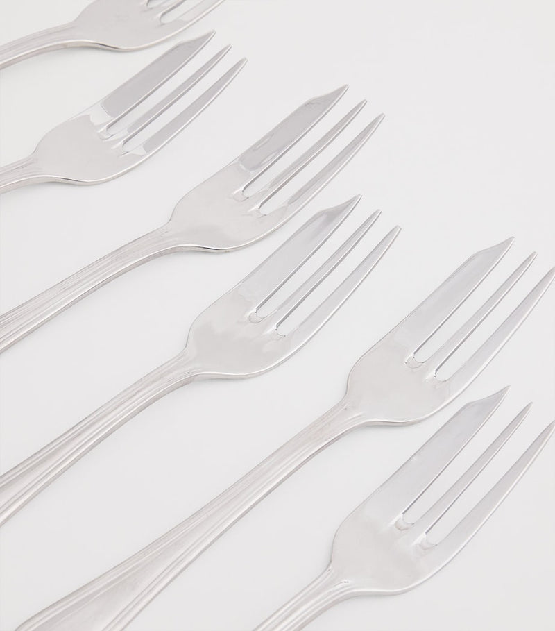 Harrods stainless steel pastry fork set of 6, UK version
