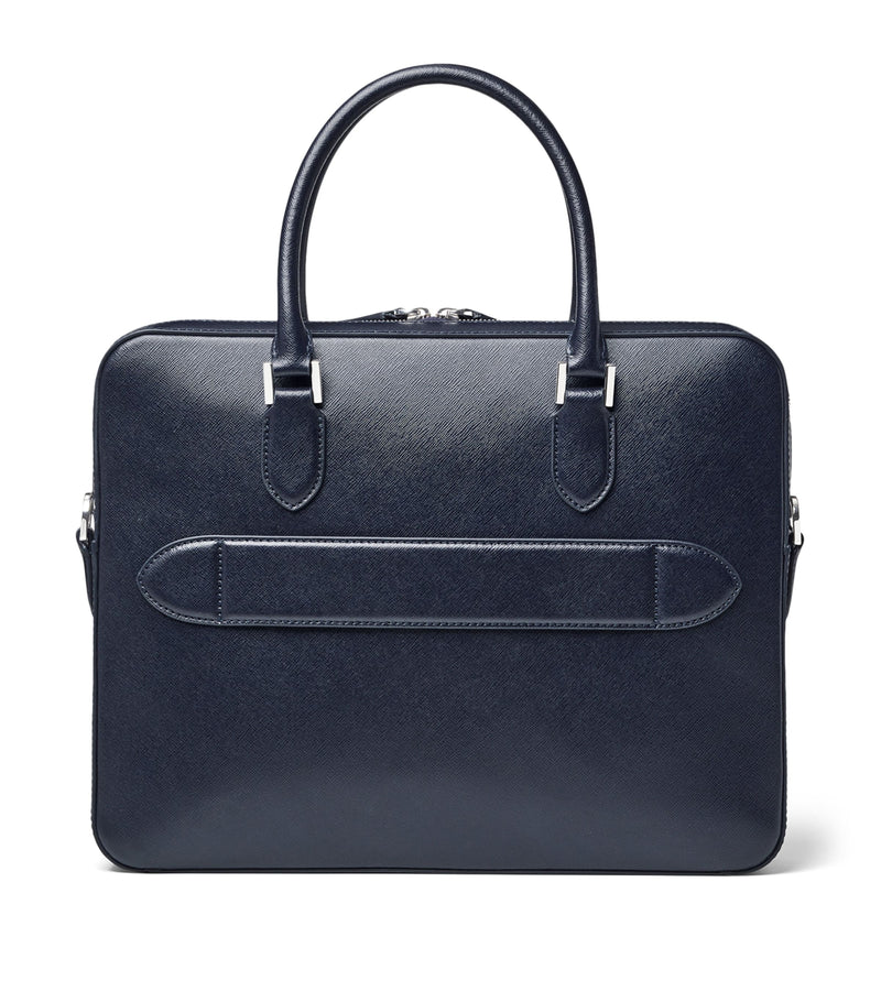 Aspinal of London Mount Street briefcase leather bag (British brand)