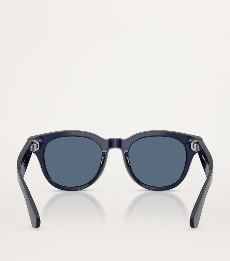 Burberry acetate round sunglasses - British product