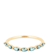Harrods Astrid & Miyu Yellow Gold and Alexandrite Marquise Ring Size H- Buy online at McGrocer