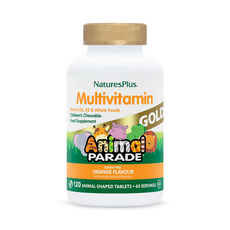 NaturesPlus Animal Parade multivitamin orange 120 chewables (British brand)