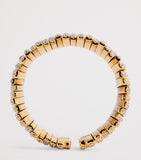 Suzanne Kalan yellow gold full pave deco ring size 7 (British brand)