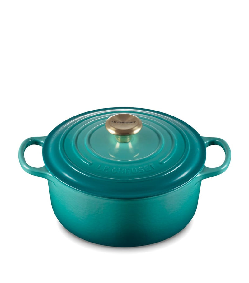 Le Creuset round cast iron casserole dish 24cm, UK version