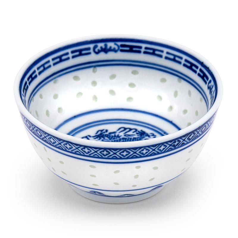 Blue patterned rice bowl 4.5 inch diameter, UK version