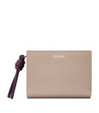 LOEWE Knot Wallet compact calfskin leather two-tone (British brand)