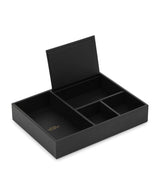Harrods Smythson Panama Leather Valet Tray Desk Organizer- Buy online at McGrocer