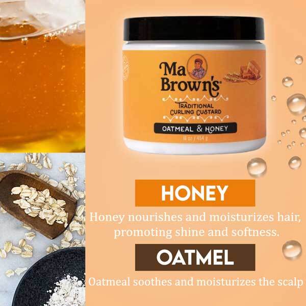 Ma Browns curling custard oatmeal honey 454g, imported from the UK