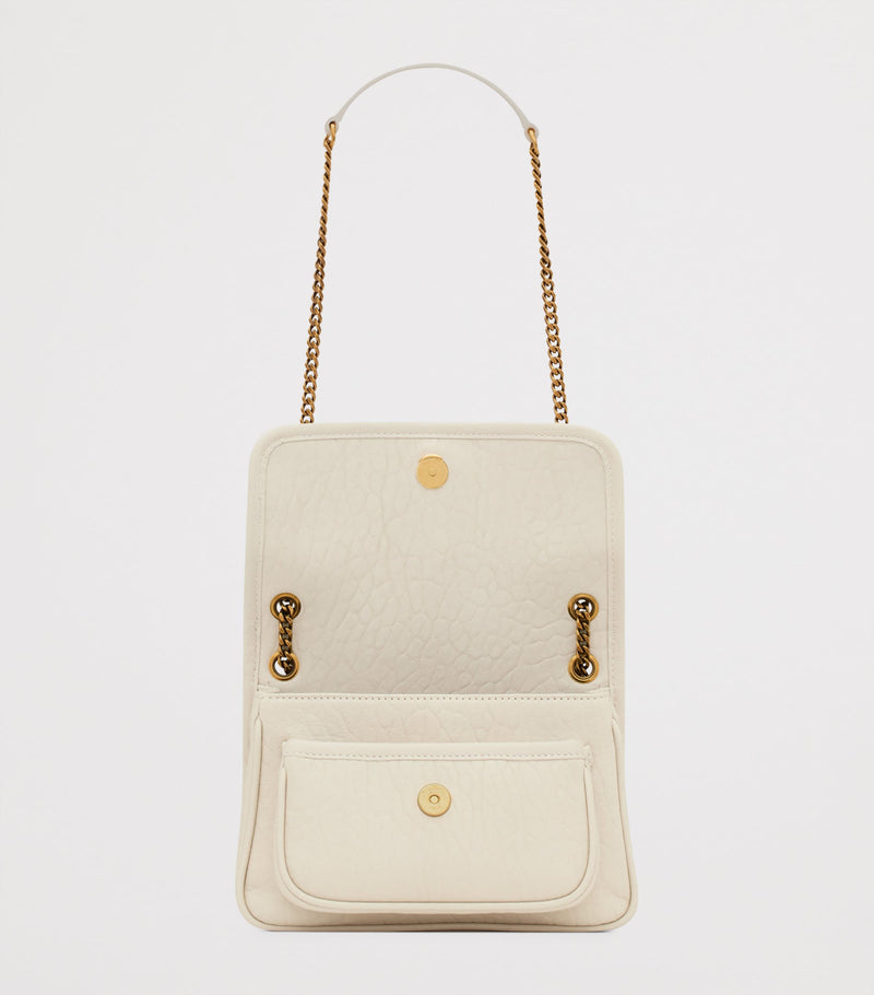 Saint Laurent Mini Niki shoulder bag in leather, imported from the UK