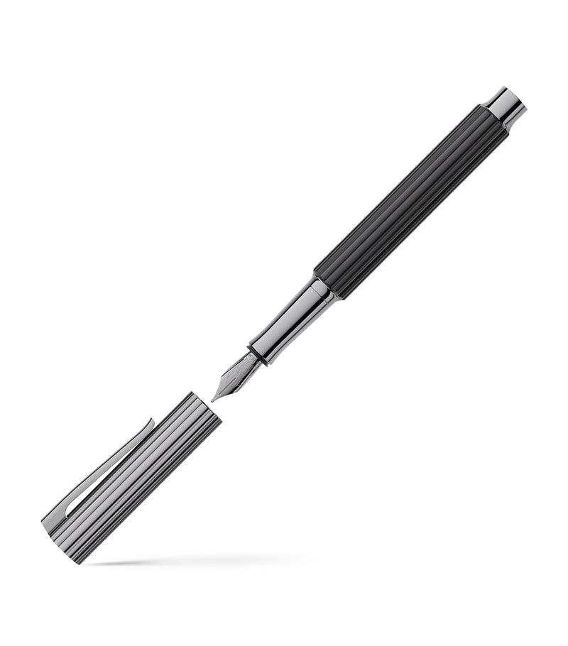 Graf von Faber-Castell ebony wood bloom fountain pen, UK version