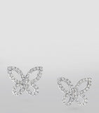 Graff butterfly diamond earrings 18kt white gold, imported from the UK