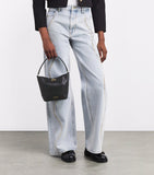 Sandro Paris small leather bucket bag, UK version