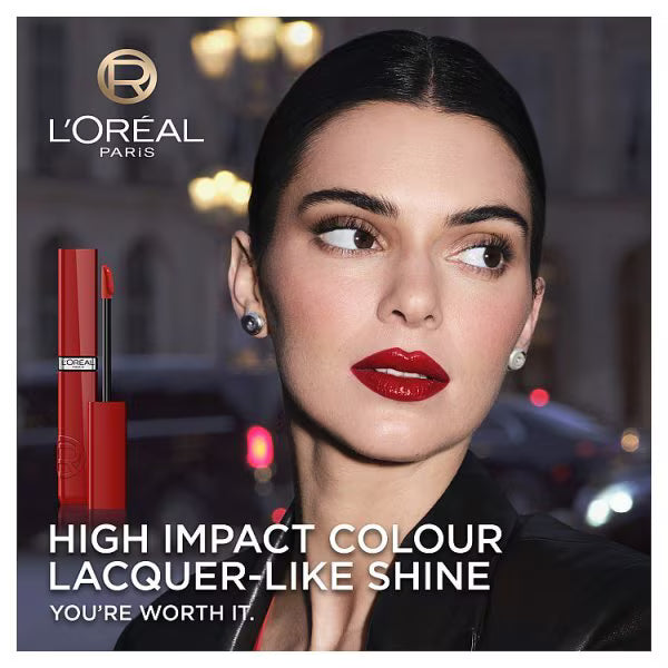 L'Oréal Paris liquid lipstick Rouge Paris 420, UK version