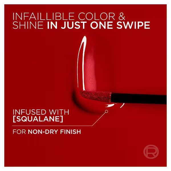 L'Oréal Paris liquid lipstick Rouge Paris 420, UK version
