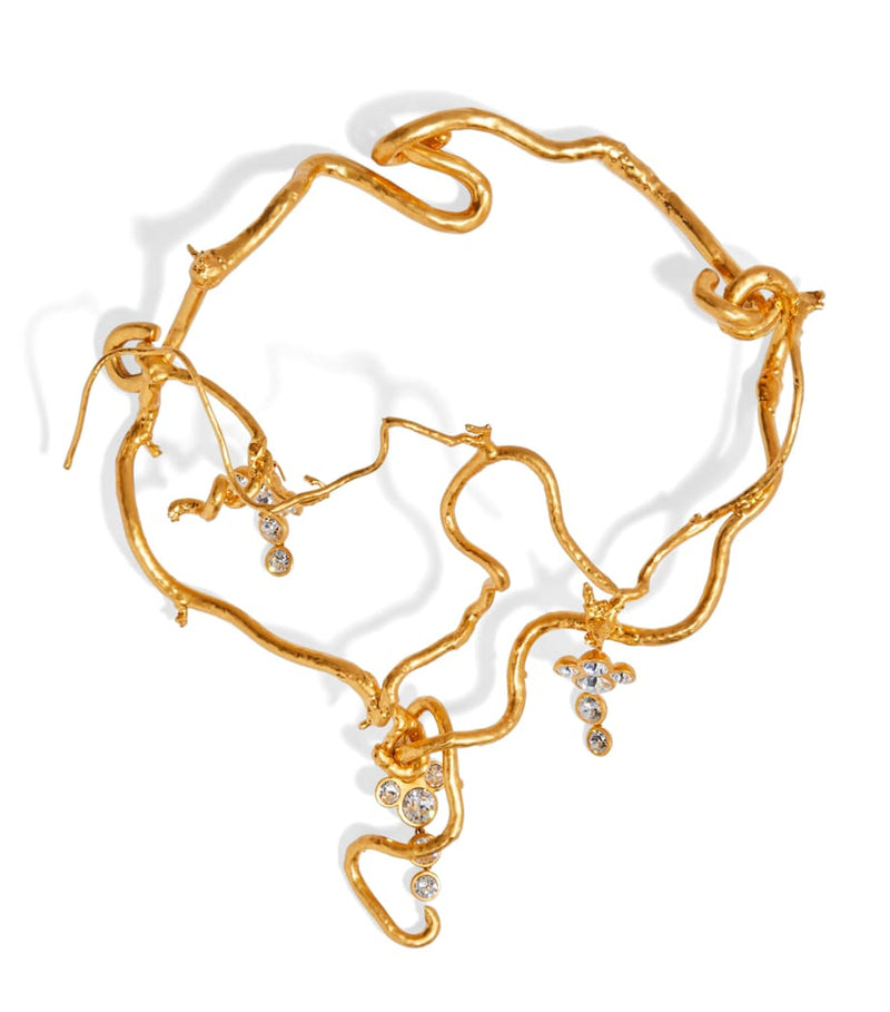 Schiaparelli rhinestone vine necklace, UK version