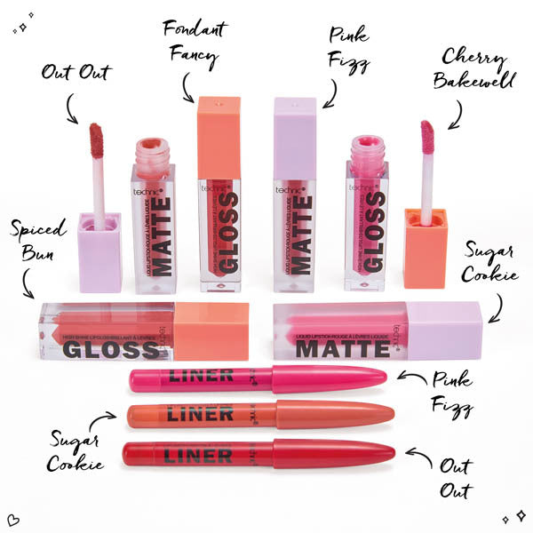 Technic Lip Vault 9-piece lipstick and gloss set - British product