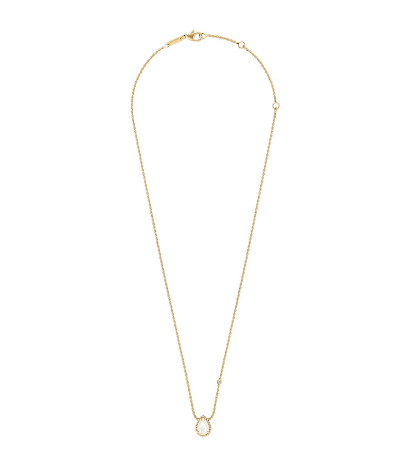 Boucheron Serpent Bohème necklace yellow gold mother-of-pearl diamond, UK version